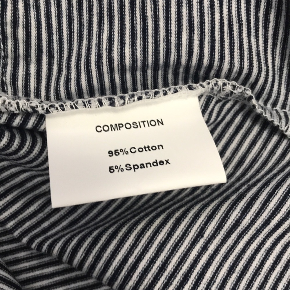 Black Striped Ruffle Top - Picture 4 of 5